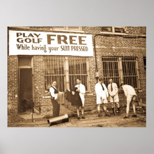 Poster Golfe do jogo livre (ao ter seu terno pressionado)