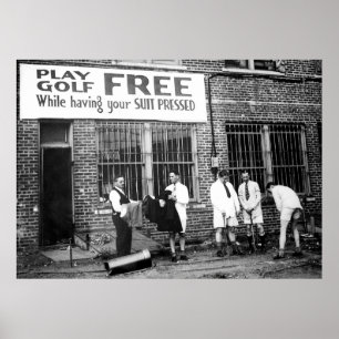 Poster Golfe do jogo livre (ao ter seu terno pressionado)