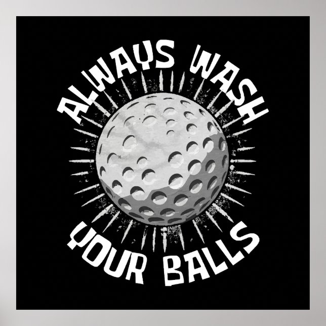 Poster Golfe engraçado (Frente)