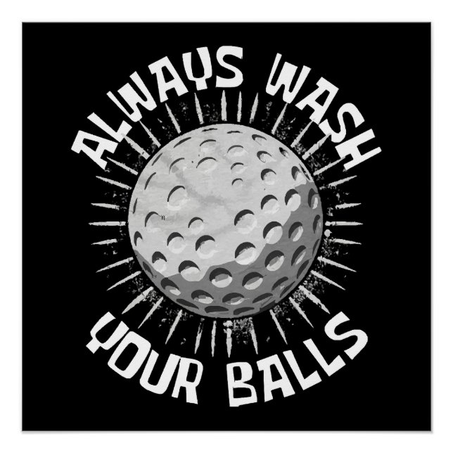 Póster Golfe engraçado (Frente)