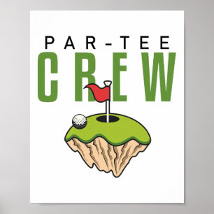 Poster Golfe Engraçado Camisas Vamos Par Teia Golfer Matc