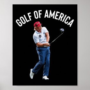 Poster Golfe Engraçado da América Donald Trump 1