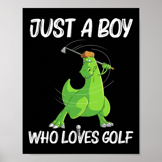 Poster Golfe Engraçado Presente Para Meninos Jovens Jogo  (Frente)