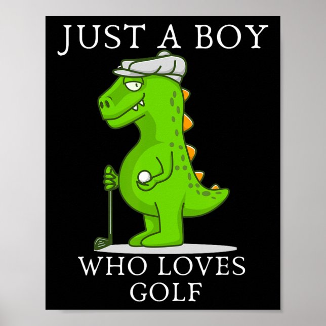 Poster Golfe Engraçado Presente Para Meninos Jovens Jogo  (Frente)