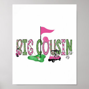 Poster Golfe Grande Primo Rosa Buraco Rosa Num primeiro a