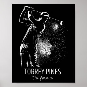 Poster Golfe Jogando Golfe Torrey Pines 1