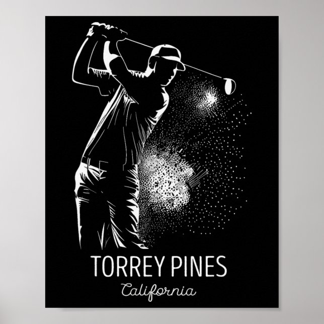 Poster Golfe Jogando Golfe Torrey Pines 1  (Frente)