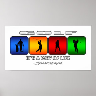 Poster Golfe legal é um modo de vida