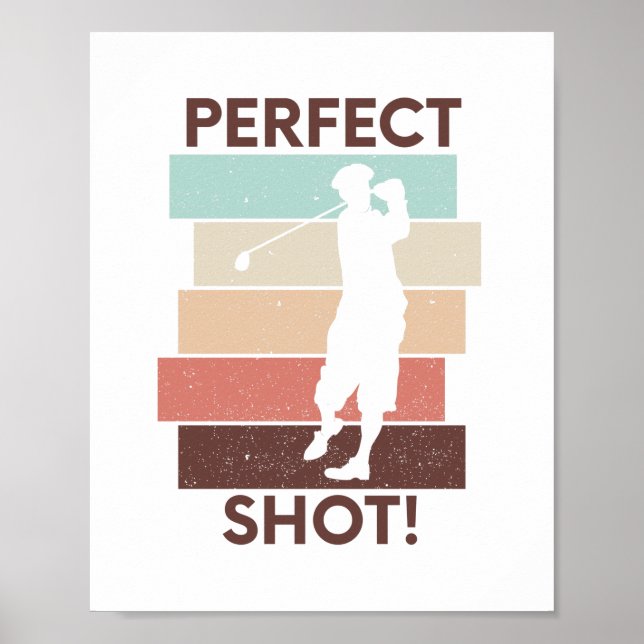 Poster Golfe motivacional diz citação de golfe (Frente)