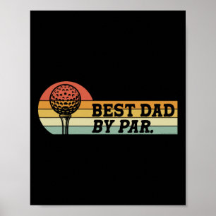 Poster Golfe Para o Papai Melhor Pai Por Par Dia dos Pais