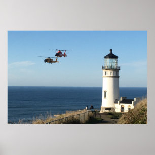 Poster Golfinho da guarda costeira MH-65 & MH-60 Jayhawk