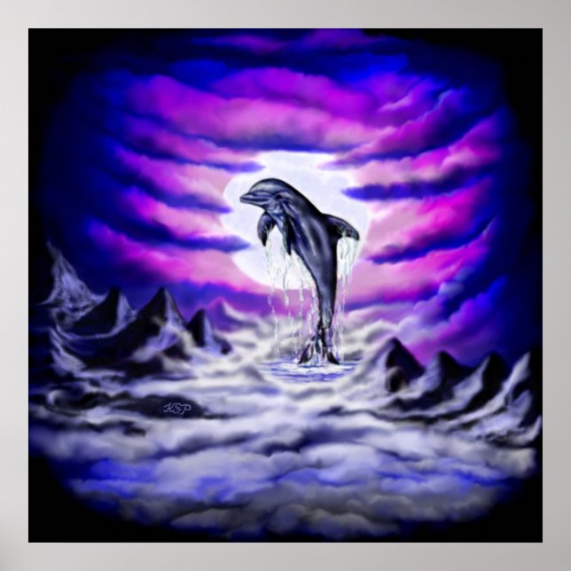 Poster Golfinho de Lua (Frente)