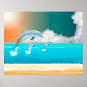 Poster Golfinhos de Pulso
