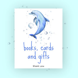 Poster Golfinhos em aquarela - Livros, cartões e presente