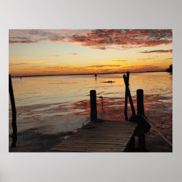 Poster Golfinhos Sunset