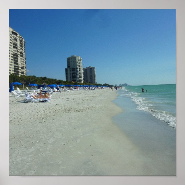 Póster Golfo Beach Nápoles, Florida (Frente)