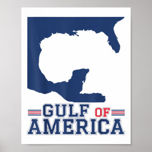 Poster Golfo Da América Dos Eua Funny Golfo Do México 4 D