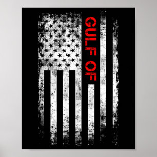 Poster Golfo Da América Dos Eua Funny Golfo Do México Ban
