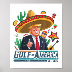 Poster Golfo Da América Dos Eua, Leste 2025 Cinco De Mayo