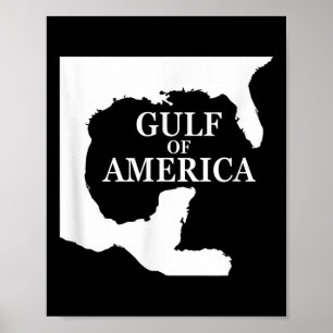 Poster Golfo Da América Dos Eua Mostra Bandeira Funerária
