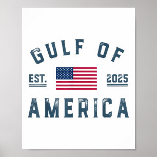 Poster Golfo Da América Dos Eua No Leste De 2025 Bandeira