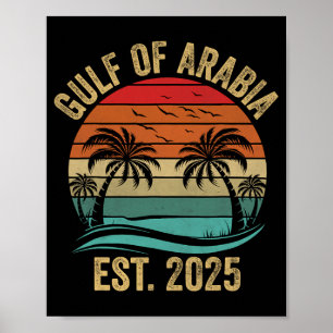 Poster Golfo Da Arábia Est 2025 Trump Arabian Golfo Funny