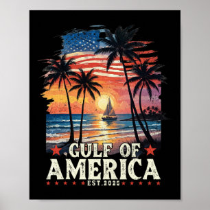 Poster Golfo De Bandeira Americana 2025