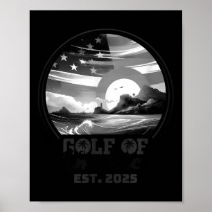Poster Golfo De Bandeira Americana 2025