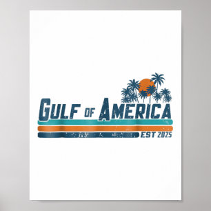 Poster Golfo De Bandeira Americano 2025