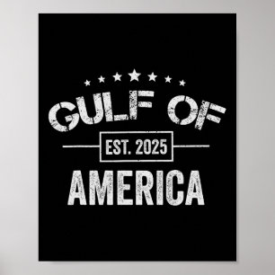 Poster Golfo De Retro Da América Dos Eua Leste 2025 Golfo