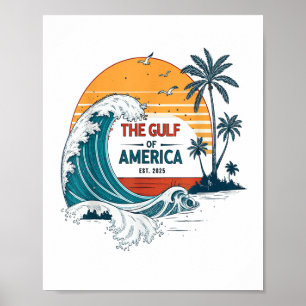 Poster Golfo De Vintage, Estados Unidos, 2025 - América