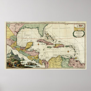 Póster Golfo do México 1705