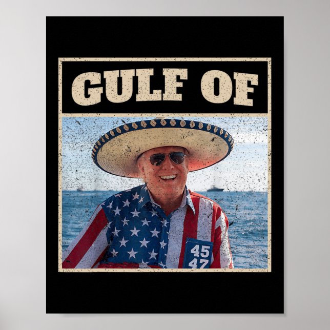 Poster Golfo do México dos Estados Unidos (Frente)
