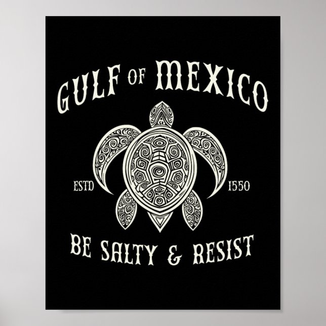 Poster Golfo Do México É Salgado E Resiste 1 (Frente)