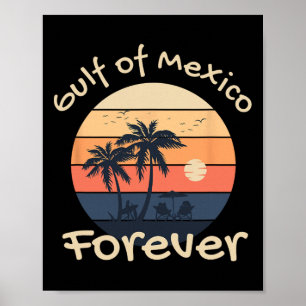 Poster Golfo do México Para Sempre - Design Anti-trump