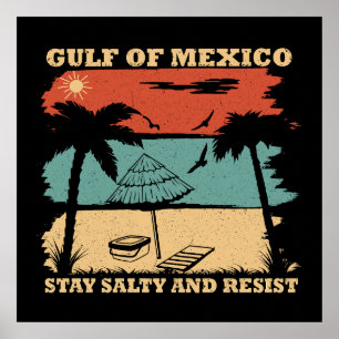 Poster Golfo do México: Resistência salgada