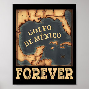 Poster Golfo Do México Verão Não Traga A América Históric