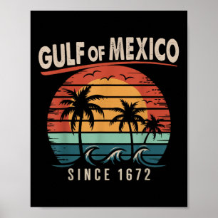 Poster Golfo Do México Vintage Shirt Golfo Do México Desd