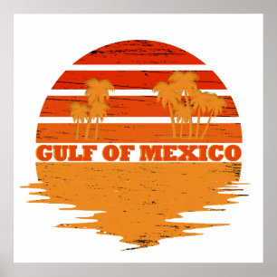 Poster Golfo do México: Vintagem salgada