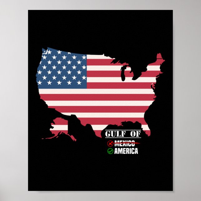 Poster Golfo Dos Estados Unidos Da América De Longa Folha (Frente)