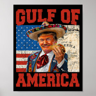 Poster Golfo Dos Eua América Do Leste De 2025 Trump 4 De