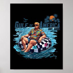 Poster Golfo Dos Eua América Leste 2025 Camisa Engraçada
