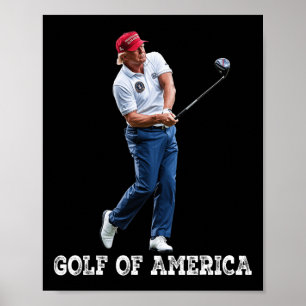 Poster Golfo Engraçado da América Donald Trump 1