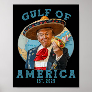 Poster Golfo Humor Dos Eua América Do Leste De 2025 Golfo