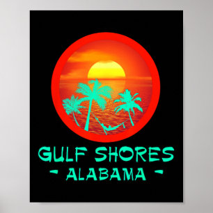 Poster Golfo Shores Albanyma Destino Tropical Praia Gif