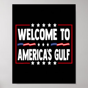 Poster Golfo Trump Do Funny Da América Dos Eua Golfo Do M
