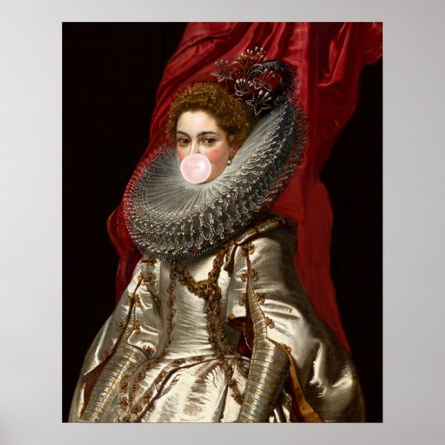 Poster Goma-bolha Diva num punho (Frente)