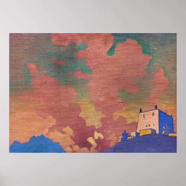 Poster Gompa por Nicholas Roerich (Frente)