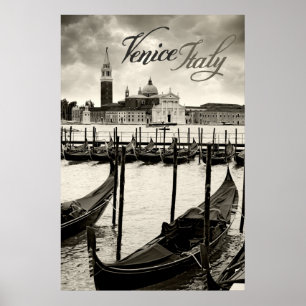 Poster gôndola em Veneza