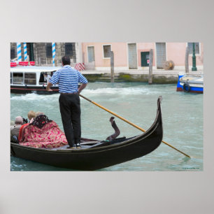 Póster Gôndola no canal de Veneza